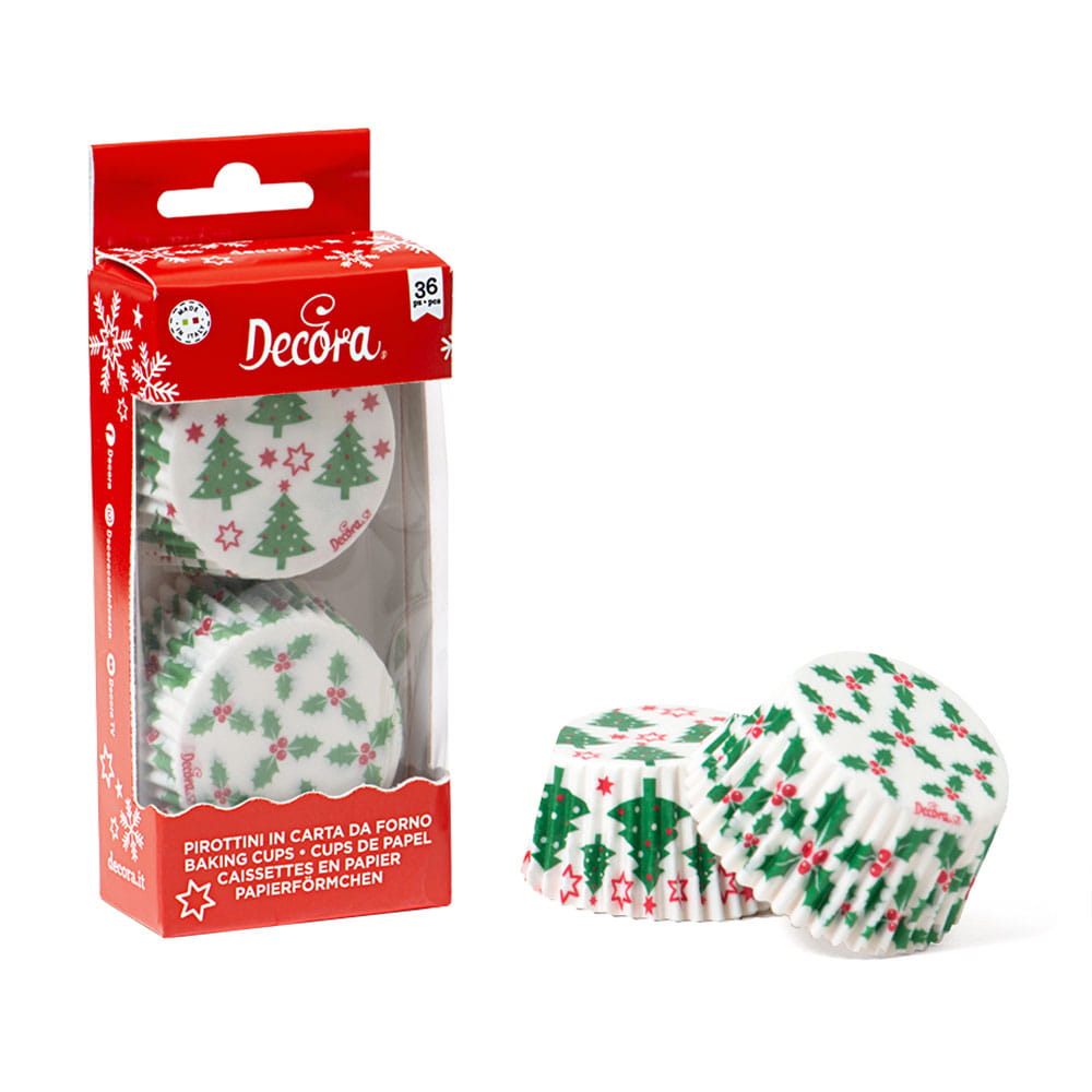 Papilotki Do Muffinów Holly & Tree 50X32Mm 36 Szt