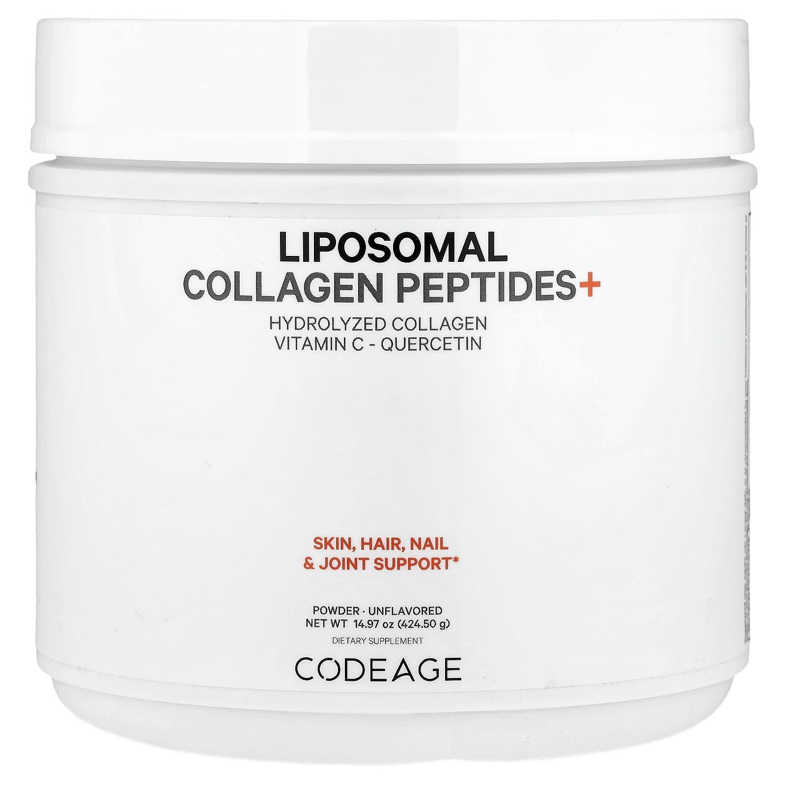

Liposomal Collagen Peptides+ Powder, Unflavored, 424.5g(14.97Oz)