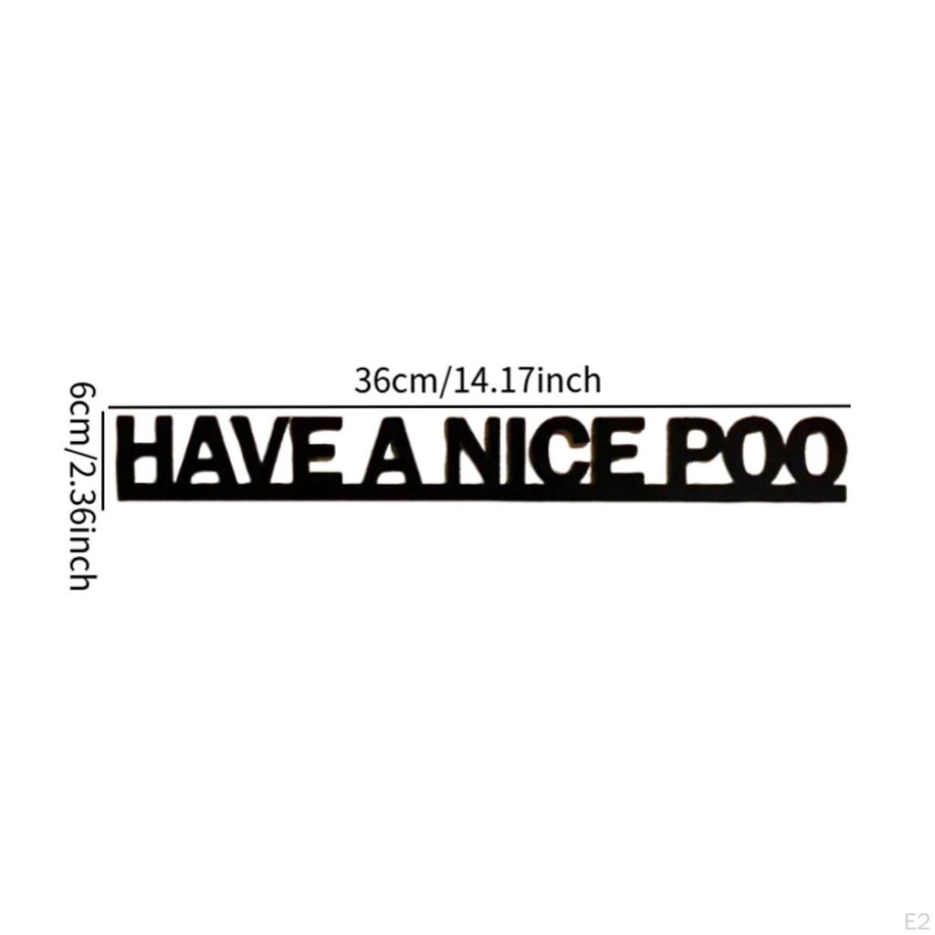Funny Bathroom Door Sign with Humorous Quotes Decorative Hanging Ornament Restroom Wall Arts