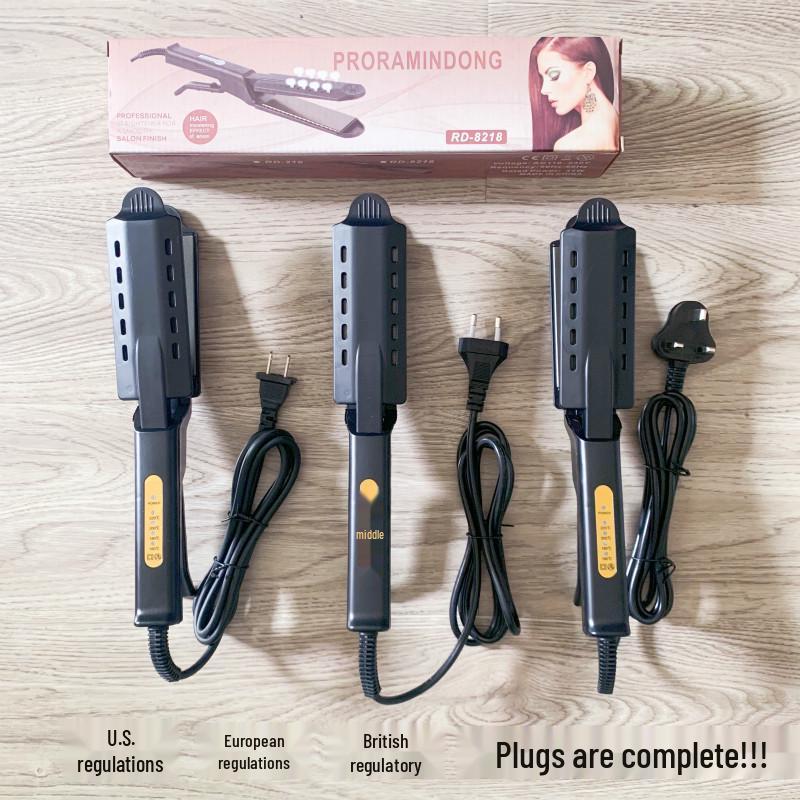 Adjustable Temperature Straightener: Damage-Free Hairstyling Tool for Bangs and Hair.