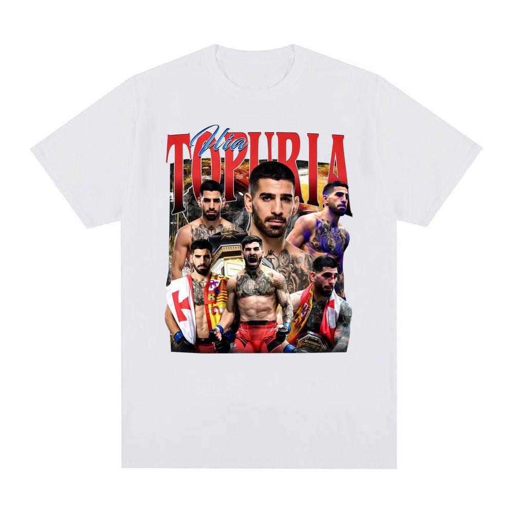 Vintage Ilia Topuria El Matador Merch Tshirts Unisexs Clothing Fashion Gothic Oversized T Shirt Unisex Cotton Short Sleeve Tees