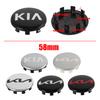 4 Stück 56/58mm Auto Radnabenabdeckung Aufkleber für Kia Sportage 3 Rio Ceed Carnival Forte Seltos Picanto Soul EV6 Niro