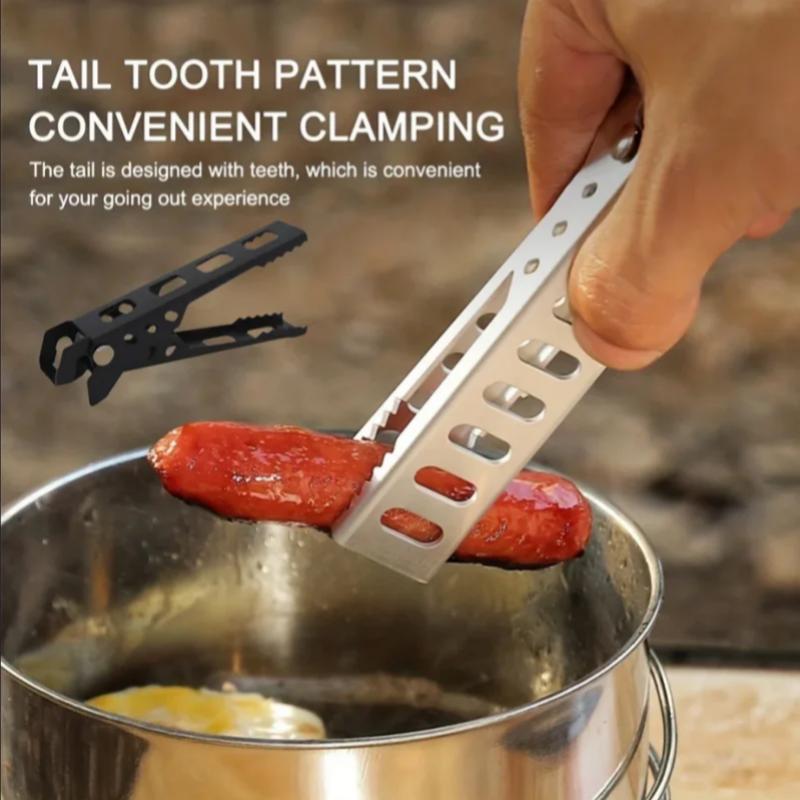 Aluminum Alloy Outdoor Camping Pot Handle Clip Tableware Anti Scald Pot Gripper Holder Clamp Picnic and Home Kitchen Tools