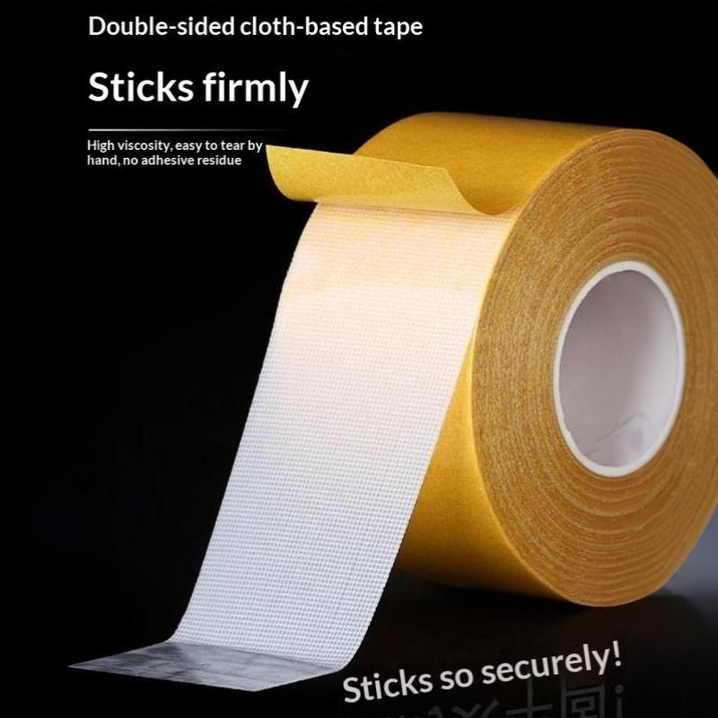 1/2/4Pcs 5M Strong Fixation Of Double Sided Cloth Base Tape Translucent Mesh Waterproof Super Traceless High Viscosity