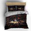 City Nightscape Decorative Set Multiple Sizes Kid'S And Adults' Bedroom Exquisite 3Pc Bedding Set, Gift