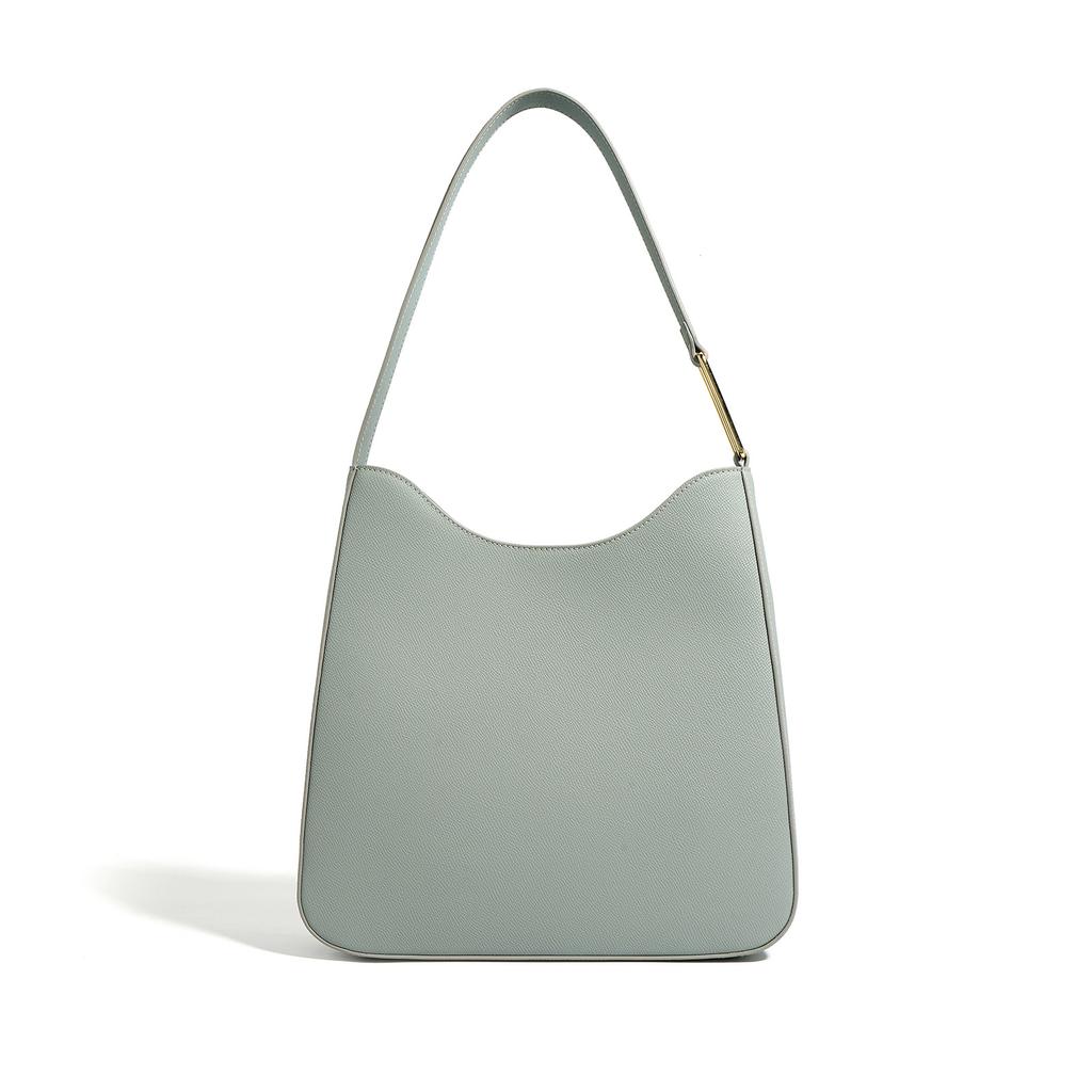 Large-capacity Cowhide Underarm Bag, New Leather Simple Commuting Versatile Single Shoulder Arm Bag Niche