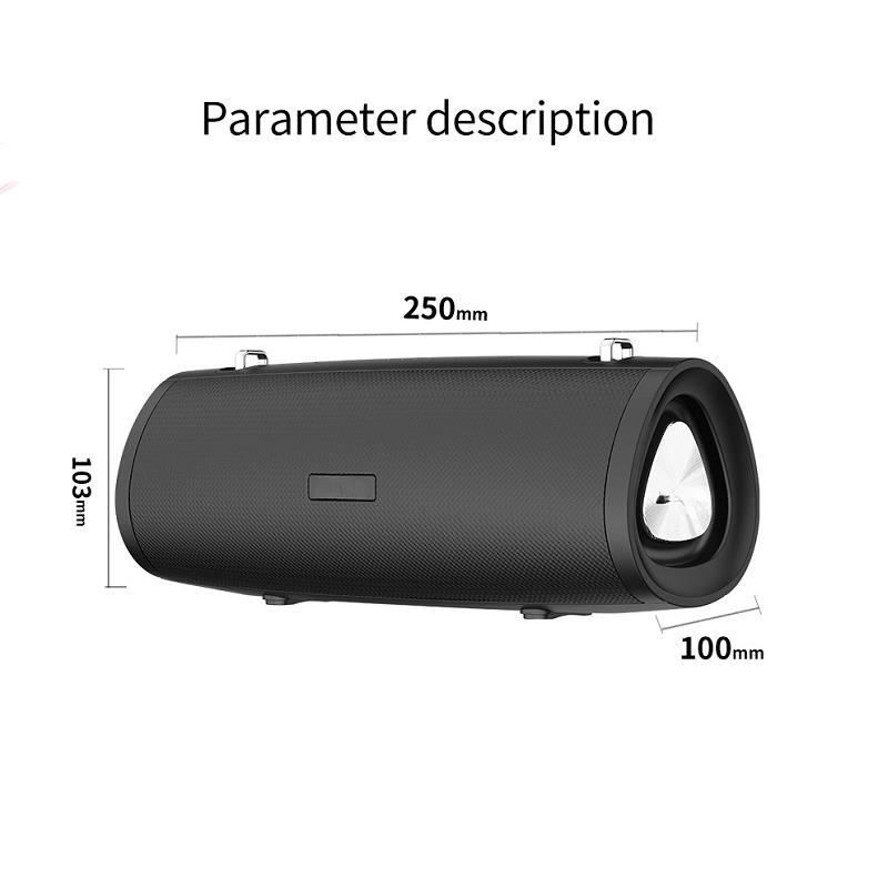 Bluetooth Speaker Portable Outdoor Loudspeaker Wireless Mini Column 3D 10W Stereo Music Surround Support TF Card
