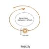 Stainless Steel Metal Hollow Sun Bracelets For Women Vintage Gold Color Sunflower Hand Chain Bracelet Jewelry Best Friend Gift