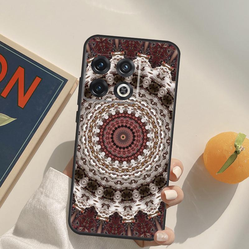 Floral Flower Mandala Design Case For OnePlus 13R 12R 10R 13T 10T 11 12 13 15 OnePlus Nord 5 CE 2 3 4 Lite N20 N30 Cover