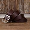 Men's PU Vintage Pin Buckle Leather Belt - Casual & Business Versatile Accessory for Jeans