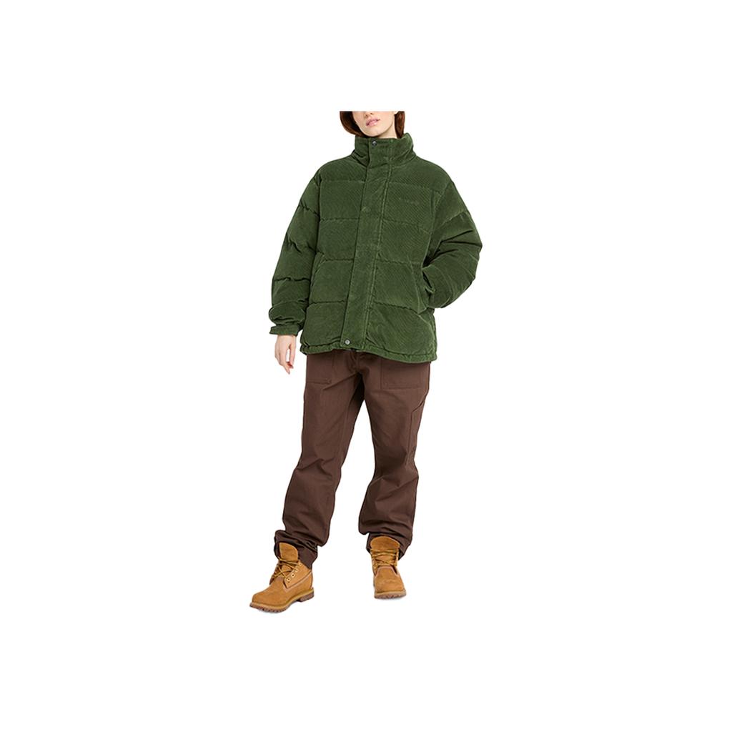 Timberland Stand Collar Warm Versatile Duck Down Puffer Jacket Men Jacket Black-Forest-Green A6X6J-EIN