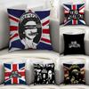 S-Sex P-Pistols Band Pillow Case Sofa Decorative Home Double-sided Print Plush Square Throw Pillow Covers Cushion Decor Cover
