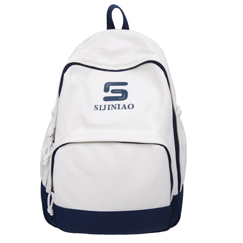 

Шкільний жіночий рюкзак великої ємності Letter Student, чоловічий рюкзак для подорожей за комп’ютером синій