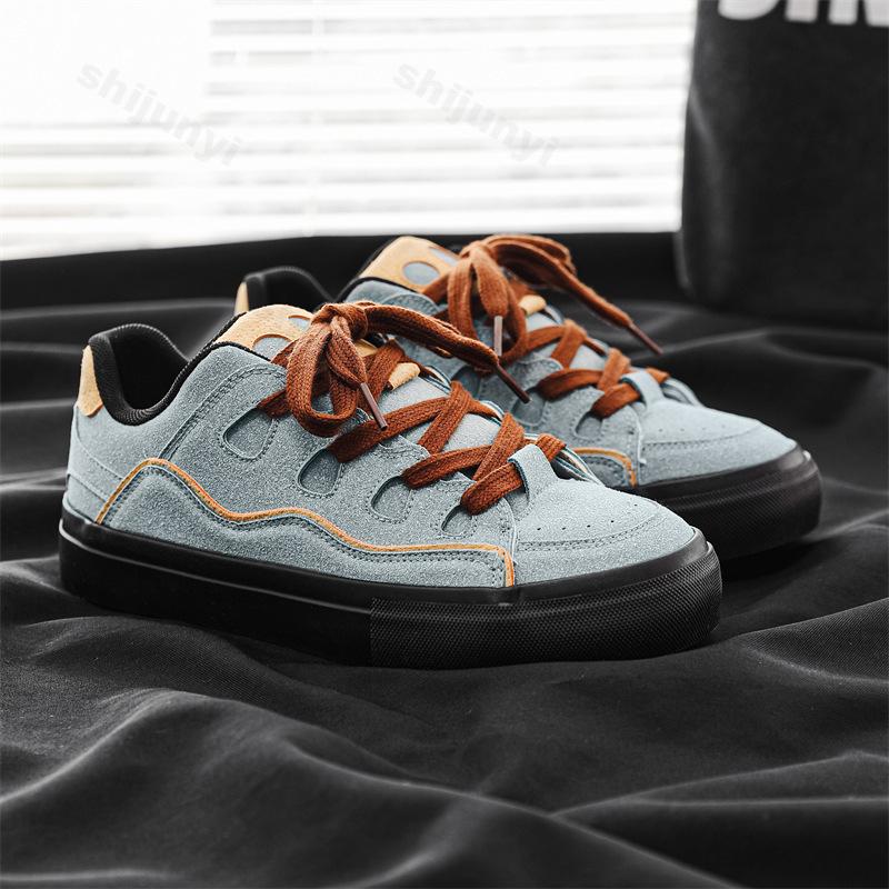 Fashion 2025 Spring New Men's Sports Casual Shoes Fashion Trend Low Cut Comfortable Shoes Versatile Shallow Mouth Color Blocked Sneakers