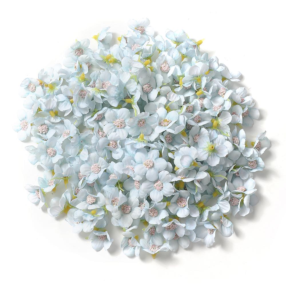 50/100Pcs 2cm Daisy Artificial Flowers Head Small Silk Multicolor Fake Flower Crown For Wreath DIY Craft Home Wedding Decoration