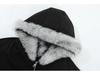 Polar Wolf Men's Winter Jacket - Heavyweight, Hooded with Large Fur Collar, Thick Velvet Lining, Cotton Outerwear