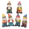 Creative Garden Statues Outdoor Gardening Dwarf Ornaments Resin Crafts Resin Funny Household Desktop Statue Indoor Outdoor Decor