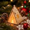 Wooden Tent Christmas Decoration, DIY Kit and for Home Display