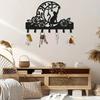 1pc Birds On Branch Metal Wall Hooks, 7-Hook Nature-Inspired Coat Key Hanger For Entryway Bedroom