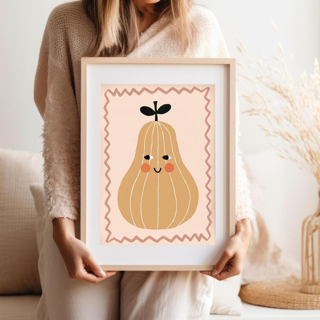 Poster for a Child Zucchini Pumpkin