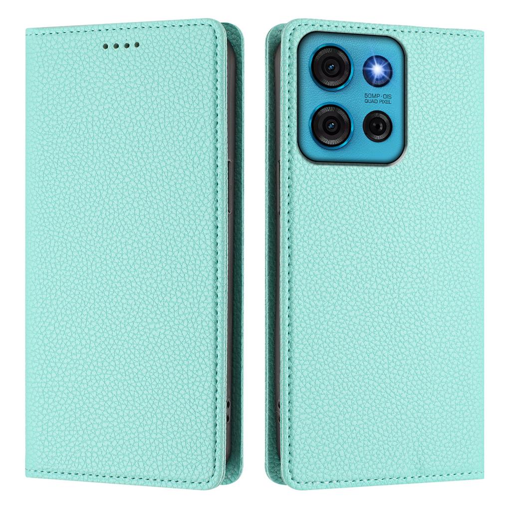 For Motorola Moto G75 5G Wallet Case RFID Blocking Litchi Texture Leather Mobile Cover
