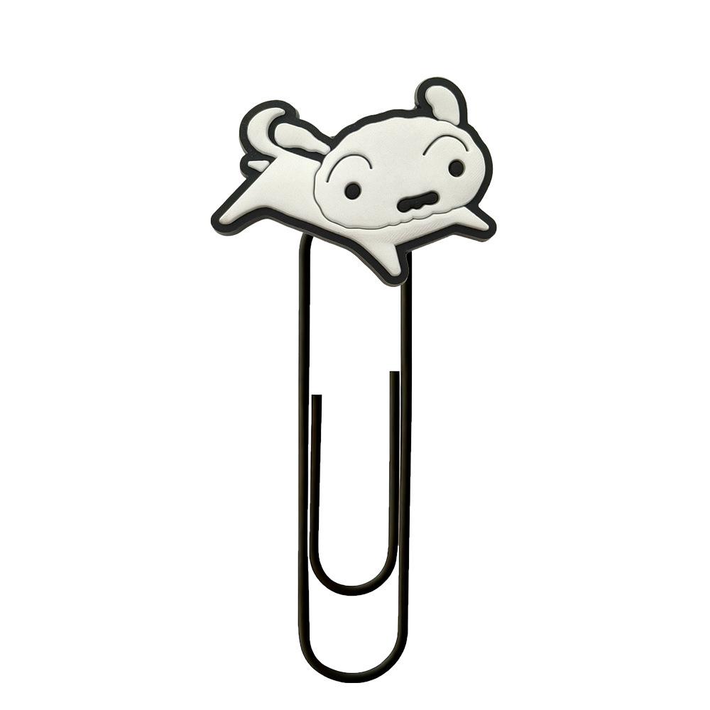 Crayon Shin-chan Cartoon Bookmark Paperclip - Creative & Colorful Office Supplies 10 цветов