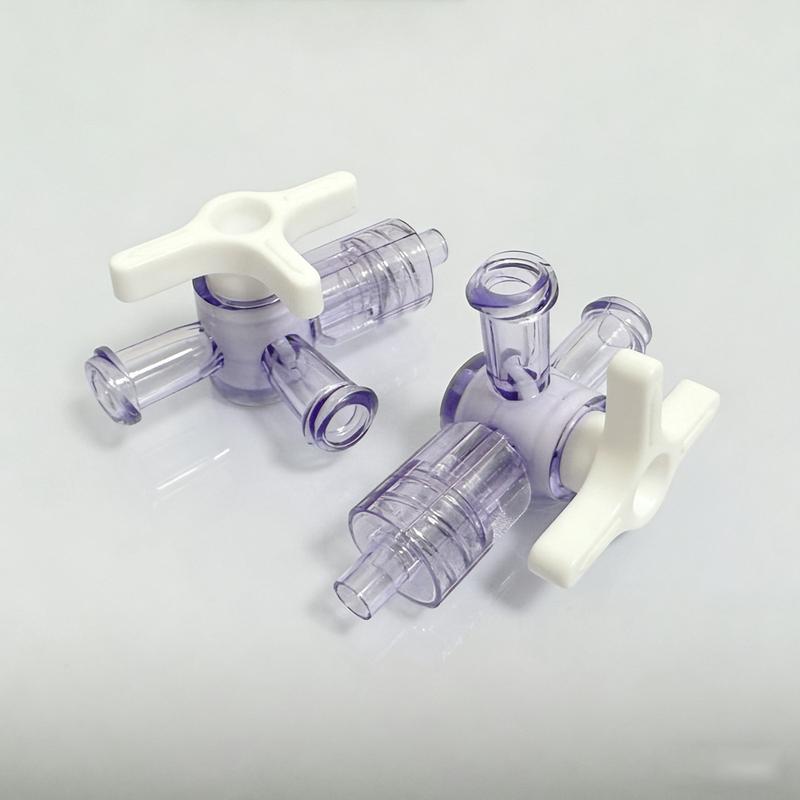 10PCS Plastic Three Way Valve Flow Control Luer Stopcock Valve for Medical Equipment