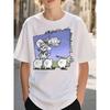 Taglie Europee T-shirt Estiva a Maniche Corte per Bambini, Top con Stampa Cartone Animato per Ragazzi, Caratterizzato da un Design Carino, Adatto per Uscite e Quotidiano