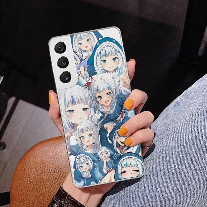 Gawr Gura Hololive Anime Phnoe Case for Samsung Galaxy S26 S25 Edge S23 S24 Ultra S22 Plus S21 S20 FE Unique Cover Soft Coque Ga