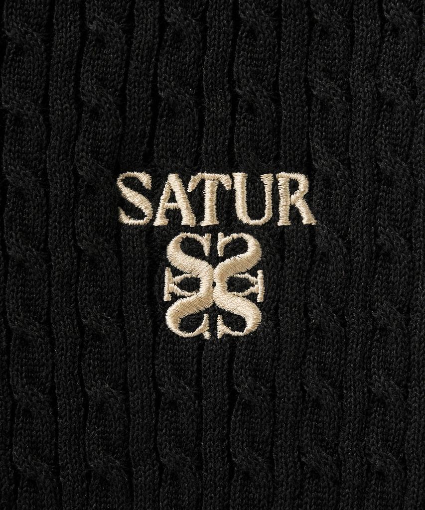 Seteo (W) Cable Knit Sleeveless Top Black