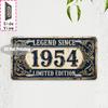 Vintage City Scenery Coordinate Year Letter License Plate Metal Tin Sign Retro Wall Decor For Bar Cafe Home Garden
