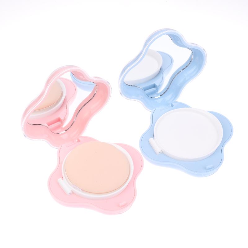 Air Cushion Foundation Diy Box Mini Cute Empty Puff Box Portable Mirror For Bb Cream Cosmetic Makeup Case Container With Sponge