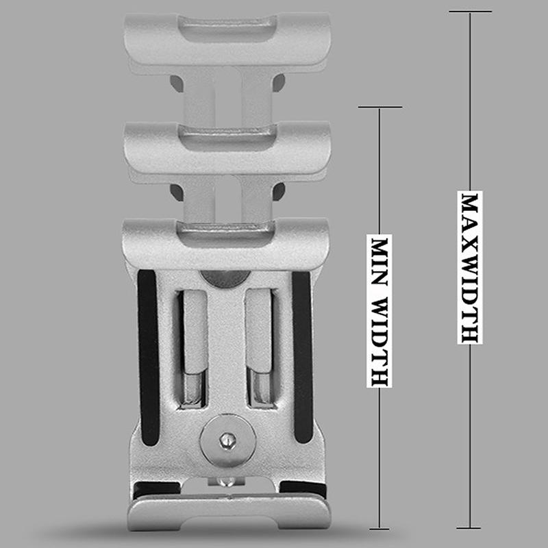Motorrad Handyhalter Metall Aluminiumlegierung Rutschfest Mike Fahrrad Moto Halterung GPS Clip Universeller Handy Ständer für Handy