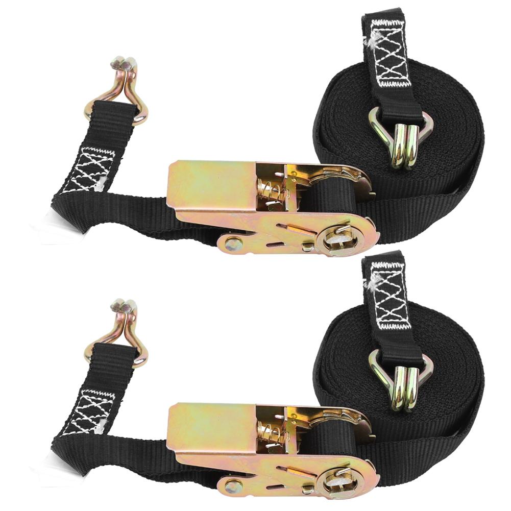 

2 Set Surfboard Kayak Tie Down Straps Canoe Boat Cargos Puller Strap with Hook