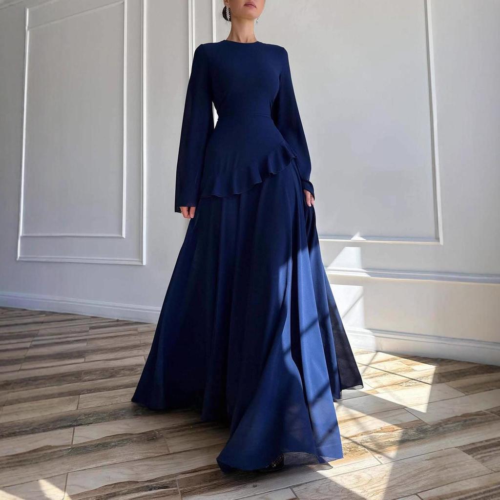 2025 Spring Elegant Long Sleeve Slim Fit Dress for Women