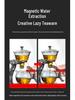 2025 High-End Automatic Glass Tea Set with Magnetic Teapot and Kung Fu Cups