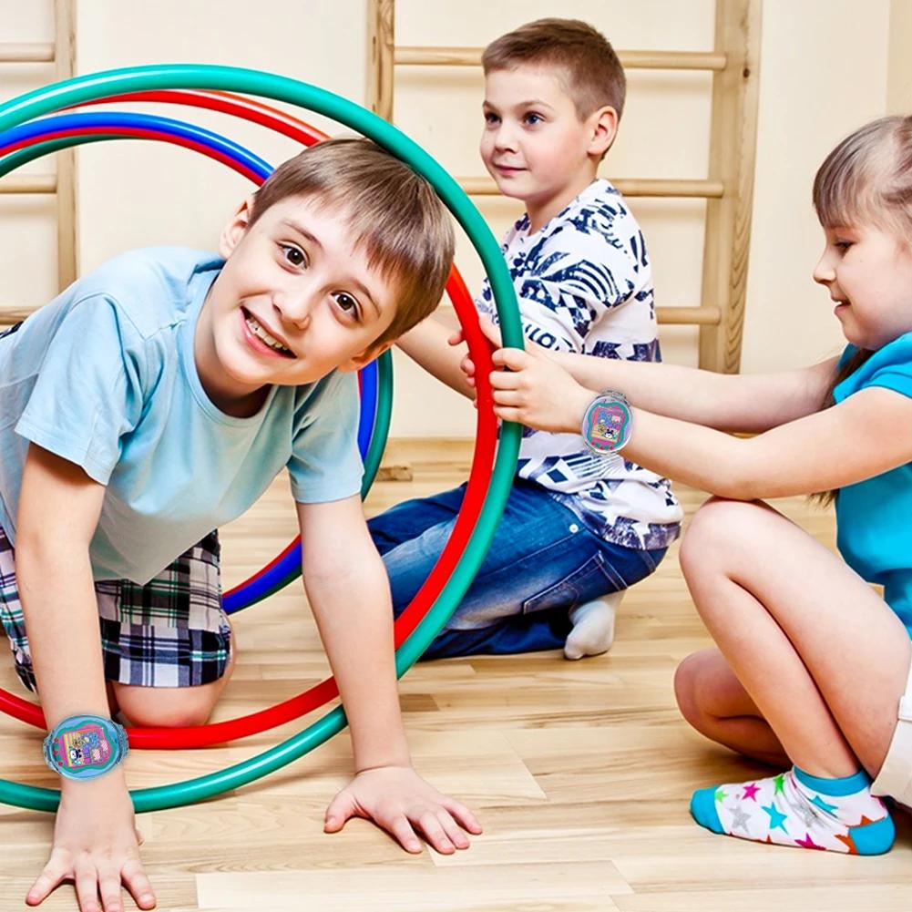 TPU Wristband Anti-Drop Bracelet Holder for Tamagotchi Uni Washable Adjustable Protective Case for Kids Teen Adults 6.3-8.85in