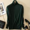 Women's Winter Slim Sweater Knit Turtleneck Soft Cashmere Wool Long Sleeve Pullover