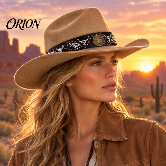 Cowboy Hat Band Ethnic Style Band, Durable PU Leather Embroidered DIY Decoration Strap, Adjustable Decorative Belt for Wide Brim Hats Vintage Strap