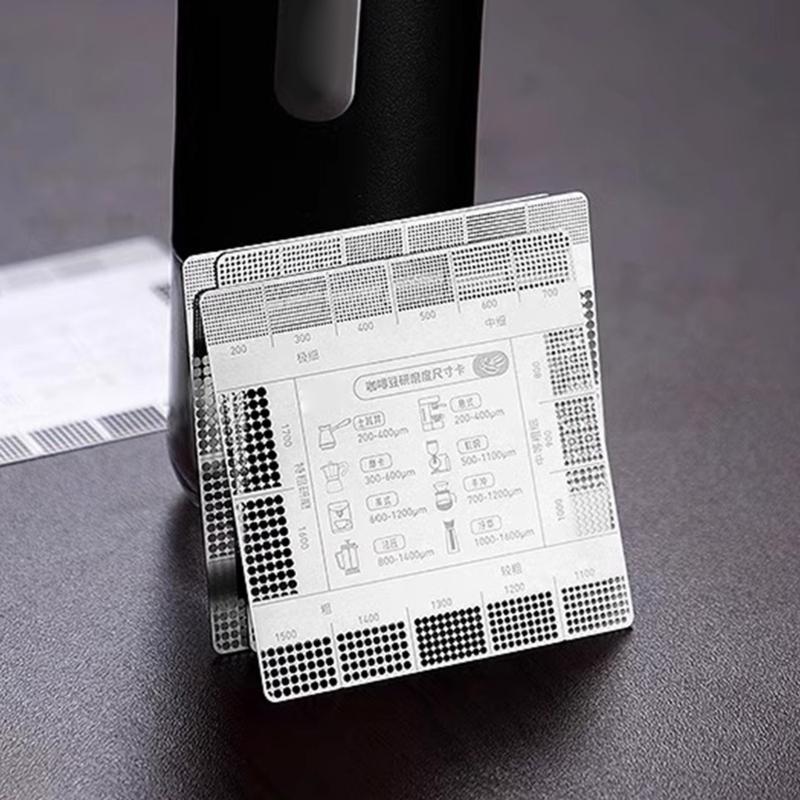 Coffee Grind Reference Card Grinding Size Chart For Precise Brewing And Enhances Flavor for Home Kitchens And Cafes