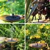 2.5w Outdoor Solar Fountain with 6 Nozzles  Decorative Durable  for potted plants small flower beds and vegetable gardens