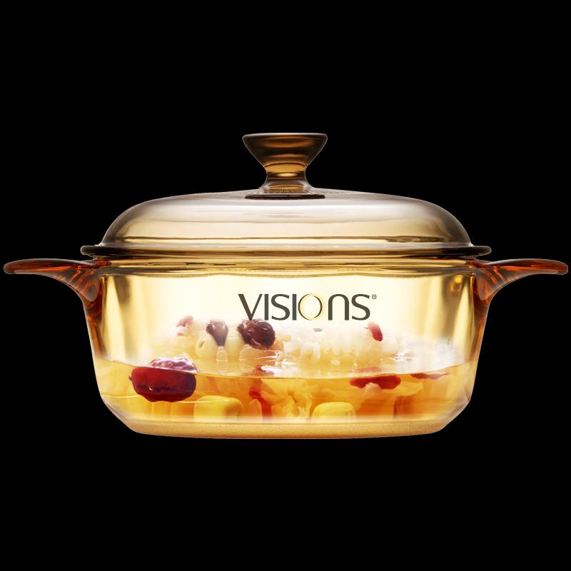VISIONS Corning 0.8L Crystal Series Glass Soup Pot