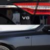 3D Car Styling V8 Logo Engine Displacement for Patrol S55 E500 W203 car Hood Fender trunk Rear Bonnet Nameplate Decal Emblem Badge Sticker