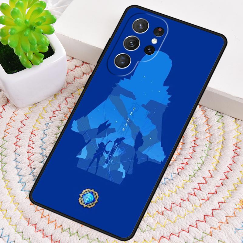 Genshin Impact Yelan Silicone Phone Case For Samsung Galaxy Note 10 Pro S26 S25 S24 S23 S22 S21 Plus S25Ultra Capa Cover