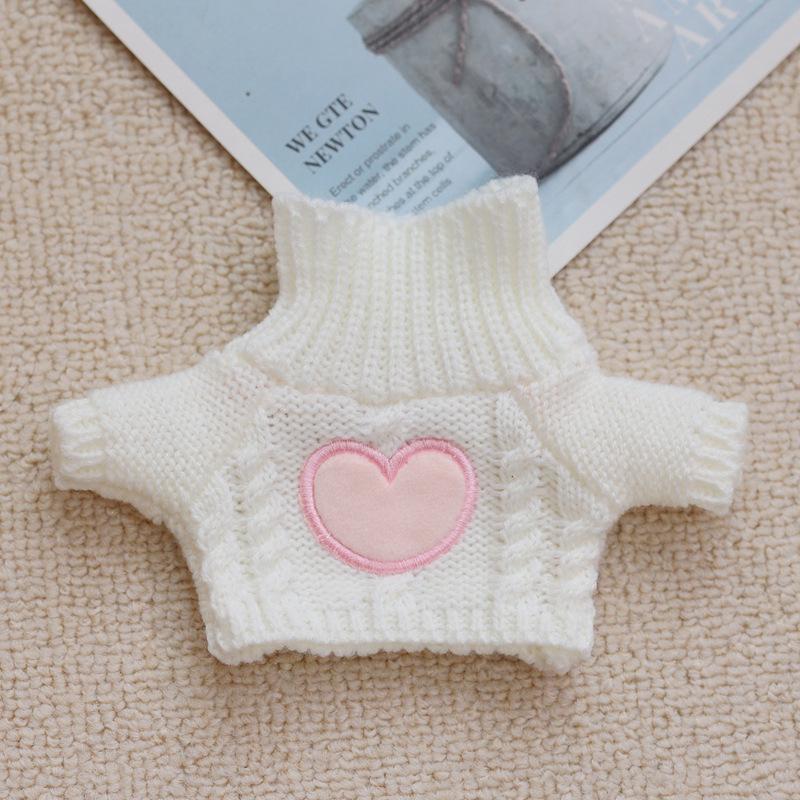 20cm Cotton Doll Accessories: Plush Dog Sweater, Scarf, Hat Set