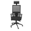 Chaise De Bureau Ergonomique PIQUERAS Y CRESPO Horna - Noir - Tissu - Avec Appui-tête