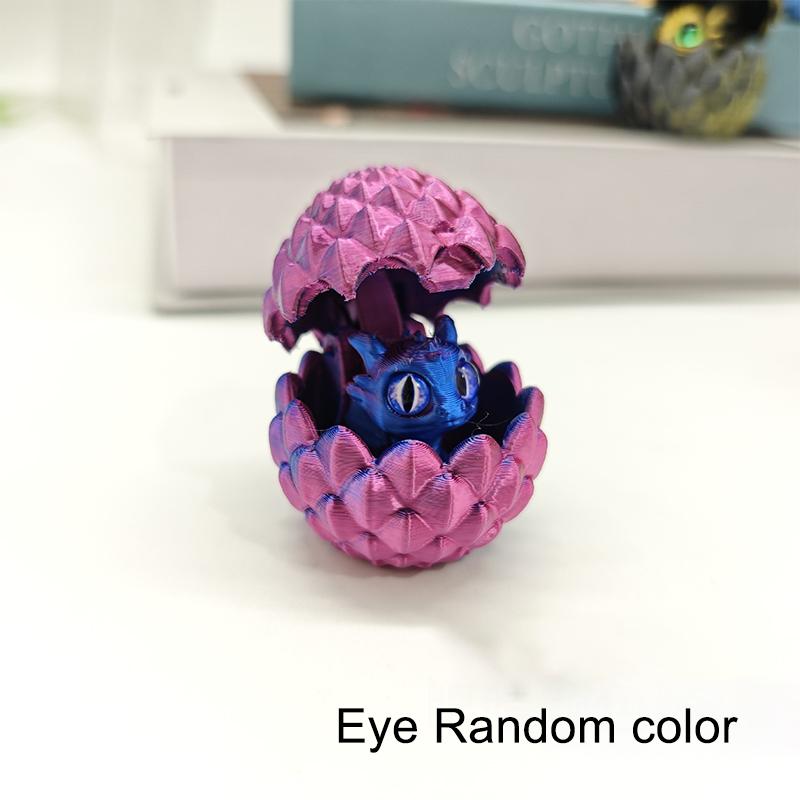 

3D Printed Dragon Egg Figures Ornaments Toys Mini Dragon Toys Simulation Home Accessories Desktop Decoration Children Gift