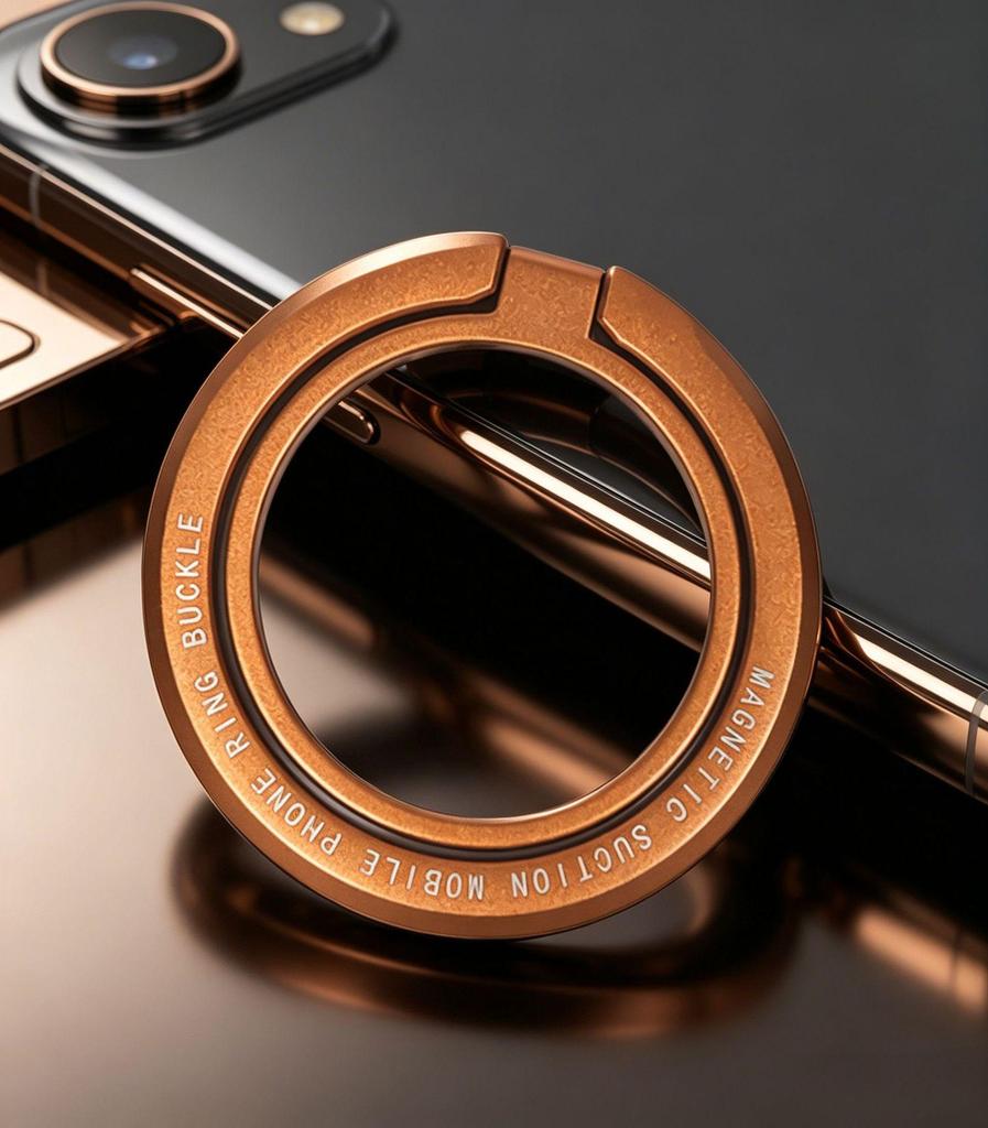 Magnetic Zinc Alloy Folding Ring Phone Holder