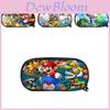 Super Mario Bros Pencil Case For Students Nylon Storage Bag Large Capacity Organizer