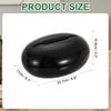 Uxcell Round Tissue Box Cover with Lid, Toilet Paper Holder for Bathroom, Bedroom, or Dresser, Black